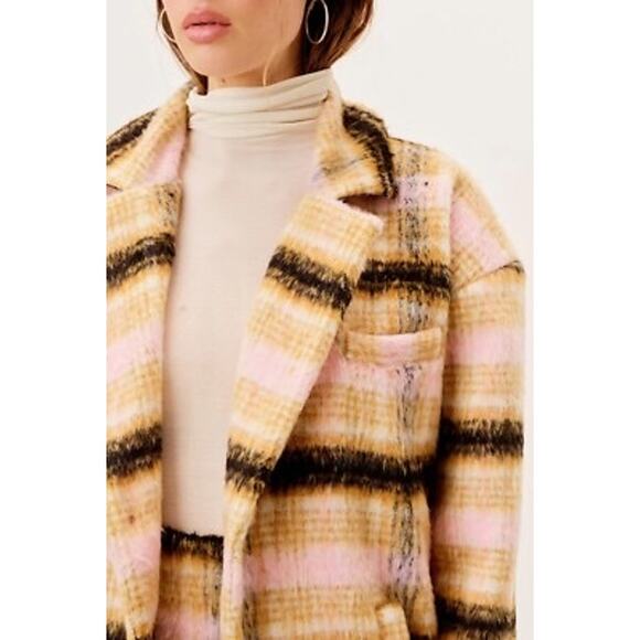 For Love & Lemons Women's Multicolor Plaid Print Rachel Jacket Size 1X - Picture 4 of 4